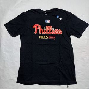 Philadelphia Phillies NLCS 2024 Fanatics T-Shirt Black MLB Playoffs Tee L NW🔥